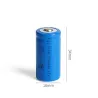 16340 li-ion batteri - genopladeligt - med oplader - 1300mAh - 3,7V