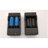16340 li-ion batteri - genopladeligt - med oplader - 1300mAh - 3,7V