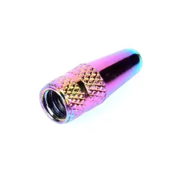 Bouchons de valve de vélo - aluminium - couleurs arc-en-ciel - 5 pièces