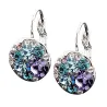 Elegante runde øreringe - med cubic zirconia