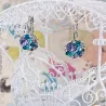 Elegante runde øreringe - med cubic zirconia