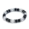 Pulseira elegante - com strass / pérolas coloridas