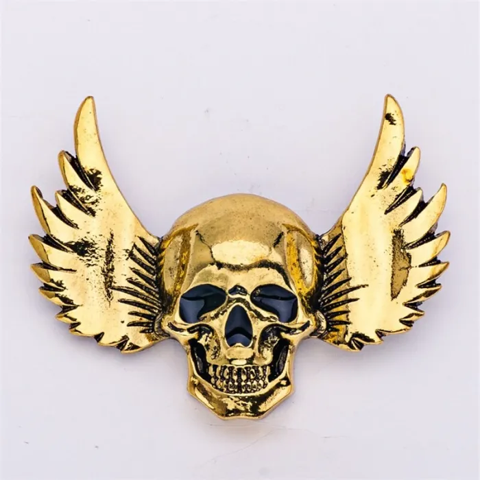Punk stil broche - kranium / vinger