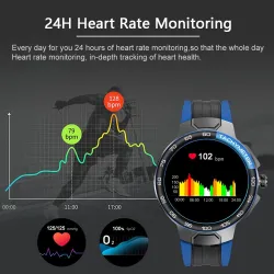Luksuriøs Smart Watch - full touch - sport / fitness tracker - puls - vanntett - IOS - Android