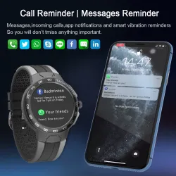 Luksusowy Smart Watch - pełny dotyk - sport / fitness tracker - tętno - wodoodporny - IOS - AndroidInteligentne zużycie
