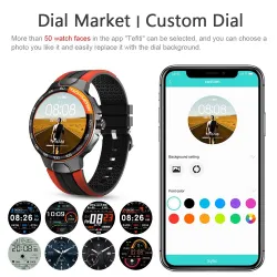 Luksuriøs Smart Watch - full touch - sport / fitness tracker - puls - vanntett - IOS - Android