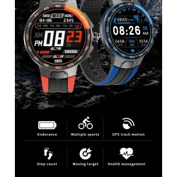Luksusowy Smart Watch - pełny dotyk - sport / fitness tracker - tętno - wodoodporny - IOS - AndroidInteligentne zużycie