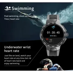 Luksuriøs Smart Watch - full touch - sport / fitness tracker - puls - vanntett - IOS - Android