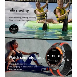 Luksuriøs Smart Watch - full touch - sport / fitness tracker - puls - vanntett - IOS - Android