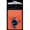 Luksuriøs Smart Watch - full touch - sport / fitness tracker - puls - vanntett - IOS - Android