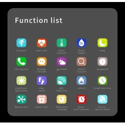 Luksuriøs Smart Watch - full touch - sport / fitness tracker - puls - vanntett - IOS - Android