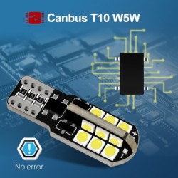 Lâmpada LED Canbus - luz do carro - W5W - T10 - 24 SMD - 12V - 6 peças