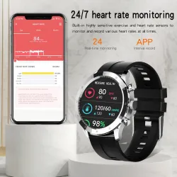 Ropa inteligenteMELANDA - Smart Watch deportivo - Bluetooth - pantalla táctil completa - rastreador de actividad física - mon...