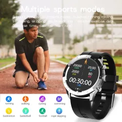 MELANDA - Smart Watch sportivo - Bluetooth - full touch screen - fitness tracker - cardiofrequenzimetro - impermeabile - Android