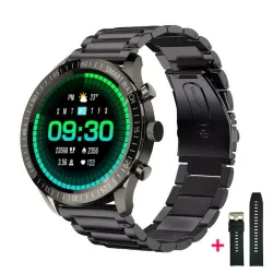 MELANDA - Sport-Smartwatch - Bluetooth - Full-Touchscreen - Fitness-Tracker - Herzmonitor - Wasserdicht - Android - IOS