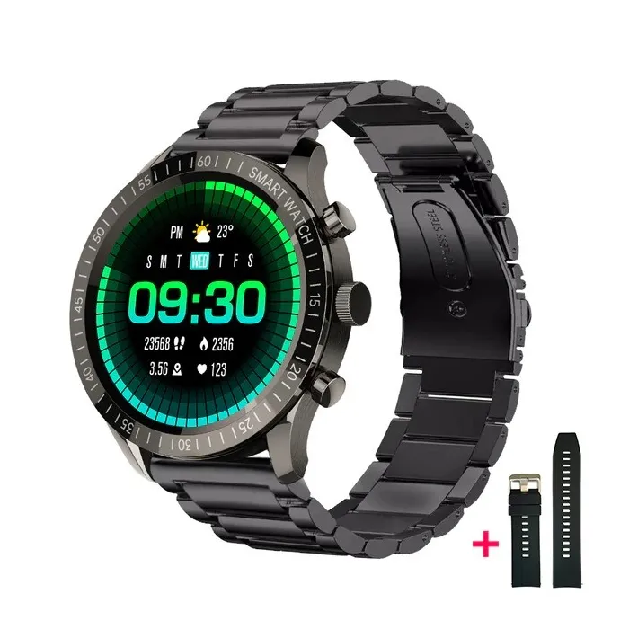 MELANDA - Sport-Smartwatch - Bluetooth - Full-Touchscreen - Fitness-Tracker - Herzmonitor - Wasserdicht - Android - IOS