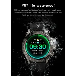 MELANDA - inteligentny zegarek sportowy - Bluetooth - pełny ekran dotykowy - monitor aktywności - pulsometr - wodoodporny - A...