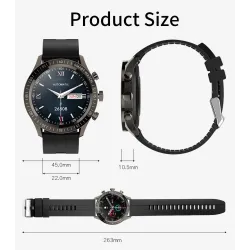 Ropa inteligenteMELANDA - Smart Watch deportivo - Bluetooth - pantalla táctil completa - rastreador de actividad física - mon...