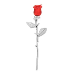 Spilla elegante - rosa rossa e blu