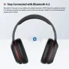 AuricularesAusdom M09 - auriculares inalámbricos - auriculares con micrófono - plegables - Bluetooth - compatible con tarjeta TF