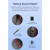 Ausdom M09 - trådløse hodetelefoner - headset med mikrofon - sammenleggbar - Bluetooth - støtte TF-kort