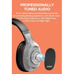 Ausdom M09 - wireless headphones - headset with microphone - foldable - Bluetooth - support TF cardEar- & Headphones
