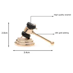 Dommerbrosje - rettshammer