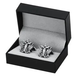 Boutons de manchette métal vintage - aigle bicéphale