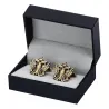 Boutons de manchette métal vintage - aigle bicéphale