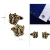 Vintage metal cufflinks - double-headed eagleCufflinks