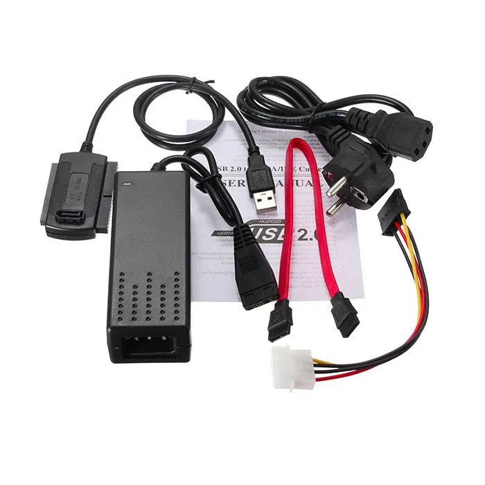 USB 2.0 til SATA IDE 2.5 / 3.5 - harddiskkabel - omformer