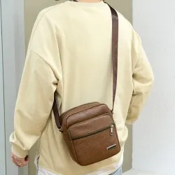 Petit sac à bandoulière à la mode - cuir - imperméable