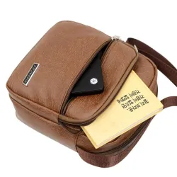 Petit sac à bandoulière à la mode - cuir - imperméable