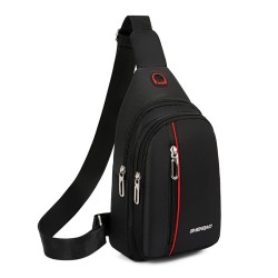 Stylowa torba na ramię / na klatkę piersiową - mały plecak - z otworem na słuchawkiTorebki