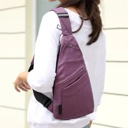MochilasBolso de pecho / bandolera de moda - mochila pequeña - antirrobo - unisex