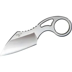 Tactical small knife - with ring - leather case - D2 steelKnives & Multitools