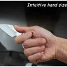 Tactical small knife - with ring - leather case - D2 steelKnives & Multitools