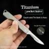 Mini multifunction knife - foldable - detachable blade - titanium alloyKnives & Multitools
