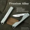 Minimonitoimiveitsi - taitettava - irrotettava terä - titaaniseos