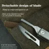 Cuchillos & multitoolsMinicuchillo multifunción - plegable - hoja desmontable - aleación de titanio