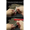 Mini multifunksjonskniv - sammenleggbar - avtakbart blad - titanlegering