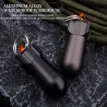 Förvaringsbox för piller - vattentät behållare - med nyckelring - aluminiumlegering