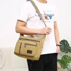 Retro canvas tas - verstelbare schouderbandTassen