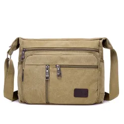 Retro canvas tas - verstelbare schouderbandTassen