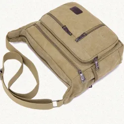 Retro canvas tas - verstelbare schouderbandTassen