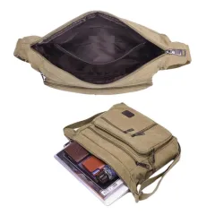 Retro canvas tas - verstelbare schouderbandTassen