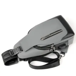 Luxurious chest / shoulder bag - backpack - USB charging port - waterproof - unisexBackpacks