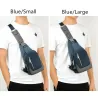 Luksuriøs bryst-/skulderveske - ryggsekk - USB-ladeport - vanntett - unisex
