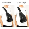 Luksuriøs bryst-/skulderveske - ryggsekk - USB-ladeport - vanntett - unisex