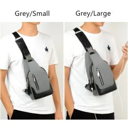 Luxurious chest / shoulder bag - backpack - USB charging port - waterproof - unisexBackpacks